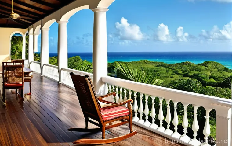 바베이도스 식민지 건축 양식 - **Vibrant Barbadian Chattel Houses:** A picturesque street scene in Barbados featuring a row of char...
