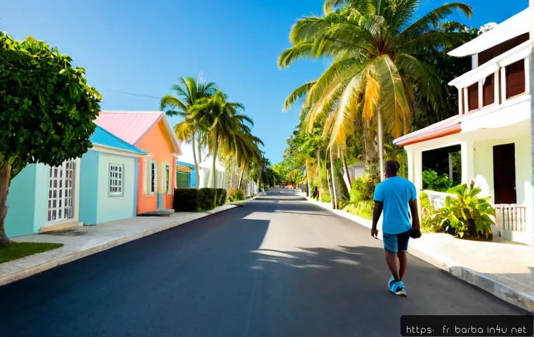 Home 17 바베이도스 안전한 지역 - Photorealistic sunny morning in a safe, well-kept residential neighborhood on Barbados’ west coast, ...